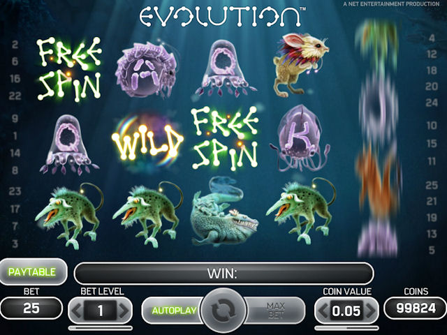 Evolution™, 5-Walzen-Spielautomaten